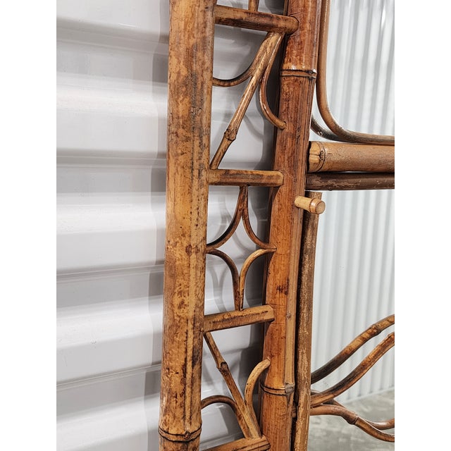 Mid-Century Tortoise Bamboo Hall Tree For Sale - Image 9 of 12