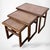 Mid-Century Modern Teak Nesting Tables with Ceramic Tile Tops, Set of 3 For Sale - Image 3 of 8