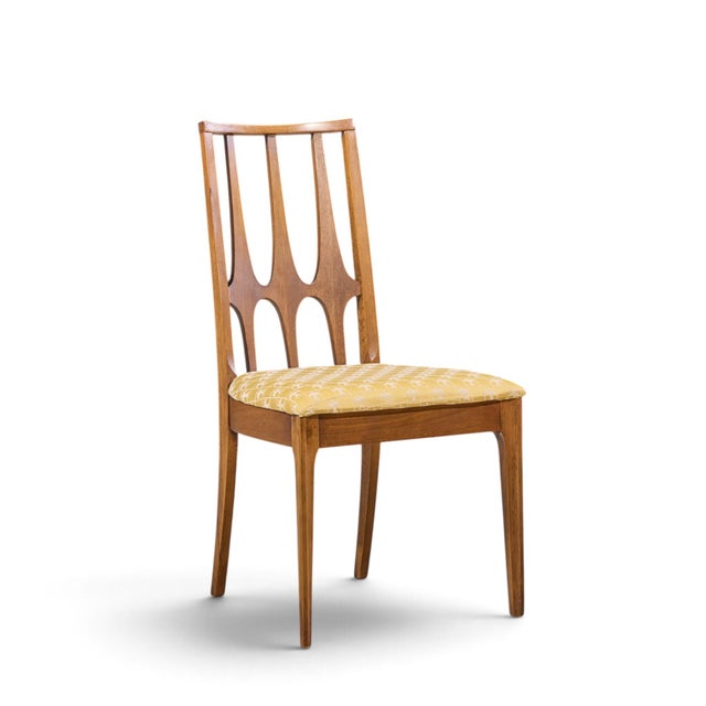 Broyhill Brasilia Broyhill Brasilia Mid Century Walnut Dining Chairs - Set of 6 For Sale - Image 4 of 18