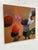 Contemporary Contemporary Oil on Canvas Still Life of Fruit + Flowers, Unknown Artist For Sale - Image 3 of 12