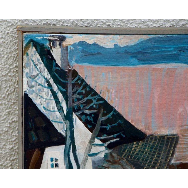 A nice example of of the Swiss artist Werner Holenstein (1932-1985) earlier work. The landscape is signed and dated 66....