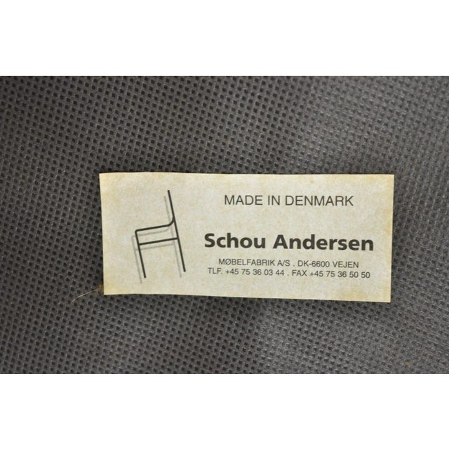 Vintage Schou Andersen Mobelfabrik Mid Century Danish Modern Teak Wood Arm Chair For Sale - Image 10 of 12