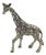 Vintage Italian Silver Giraffe Animal Figurine, 1960s For Sale