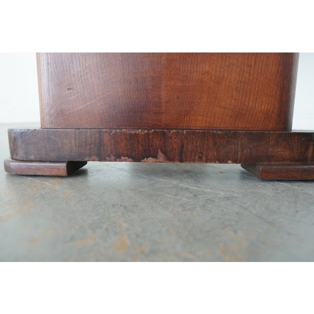 Antique Tiger Oak Draw-Leaf Dining Table For Sale - Image 12 of 14