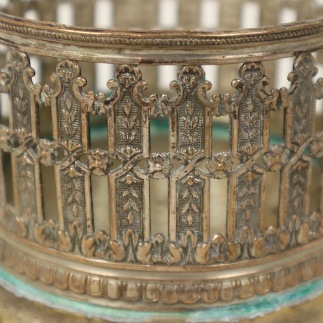 Antique French Wine Bottle Holder in Silver-Plated Metal, 1890s For Sale - Image 11 of 18
