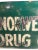 Vintage 1950’s Drug Pharmacy Reverse Painted Glass Advertisement Sign for Norwell Drug Co. For Sale - Image 4 of 10