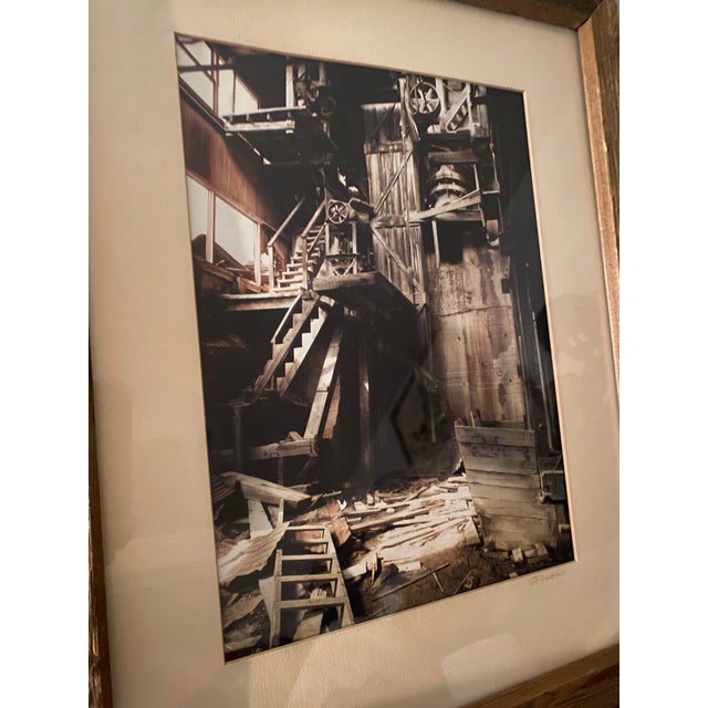 Paper Late 20th Century Gerry Rhoades Cibachrome Photographic Print of Argo Mill, Idaho Springs. For Sale - Image 7 of 12