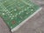 Handmade Cotton Vegetable Dyed Green Shooting Star Rug 4x6 For Sale - Image 6 of 11
