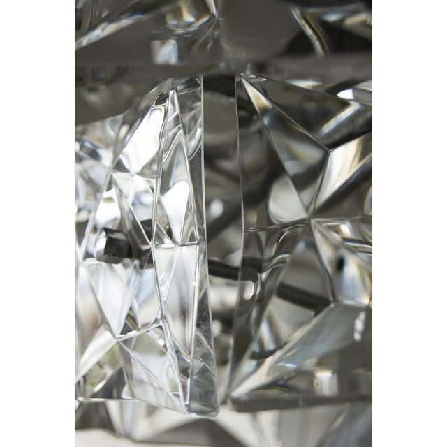 Kinkeldey Chromed Chandelier with Crystals from Kinkeldey For Sale - Image 4 of 10