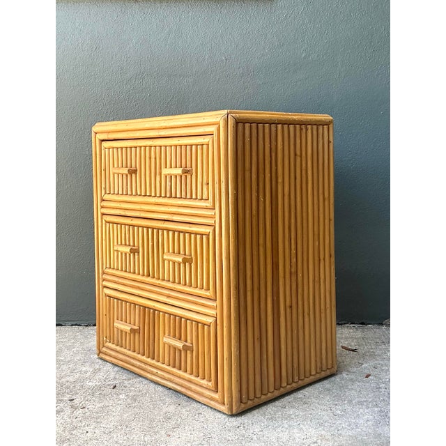 Vintage Stacked Rattan Chest of Drawers For Sale - Image 11 of 12