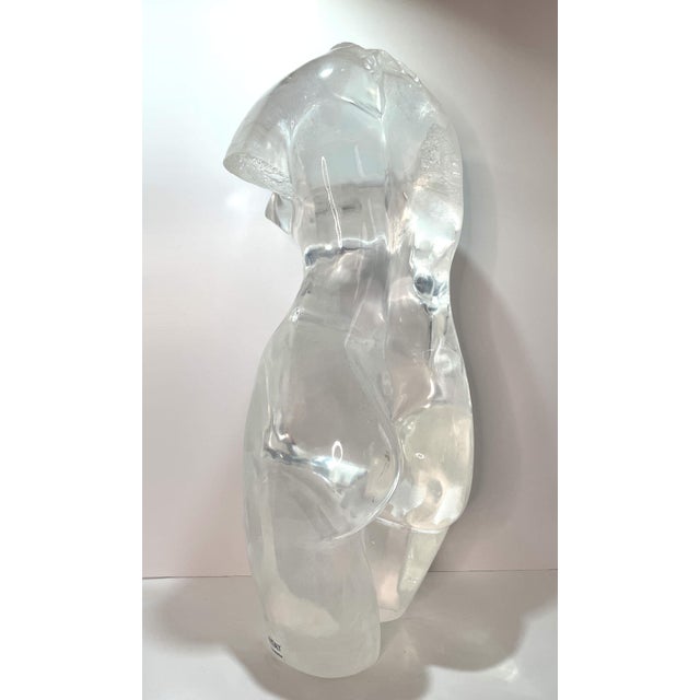 Plastic Late 20th Century Signed De Stefano Prismadomus Acrylic Female Nude Sculpture 29/160, Made in Italy For Sale - Image 7 of 13