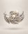 Mid-Century Modern Mid-Century Sterling Silver Filigree & Japanese Pearls Flower Spray Brooch / Pin For Sale - Image 3 of 6