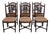 Set of 6 Country French Style Wheat Back Dining Chairs For Sale