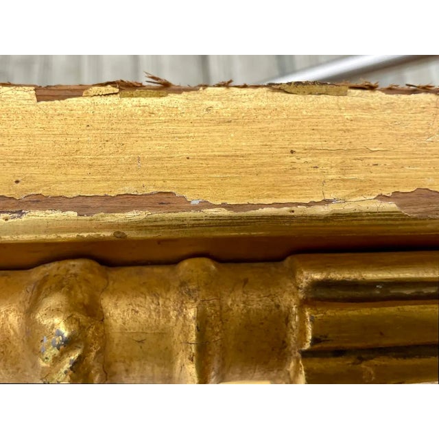 Wood American Classical Giltwood Overmantle Mirror, Attributed to Isaac L. Platt, Circa 1825 For Sale - Image 7 of 7