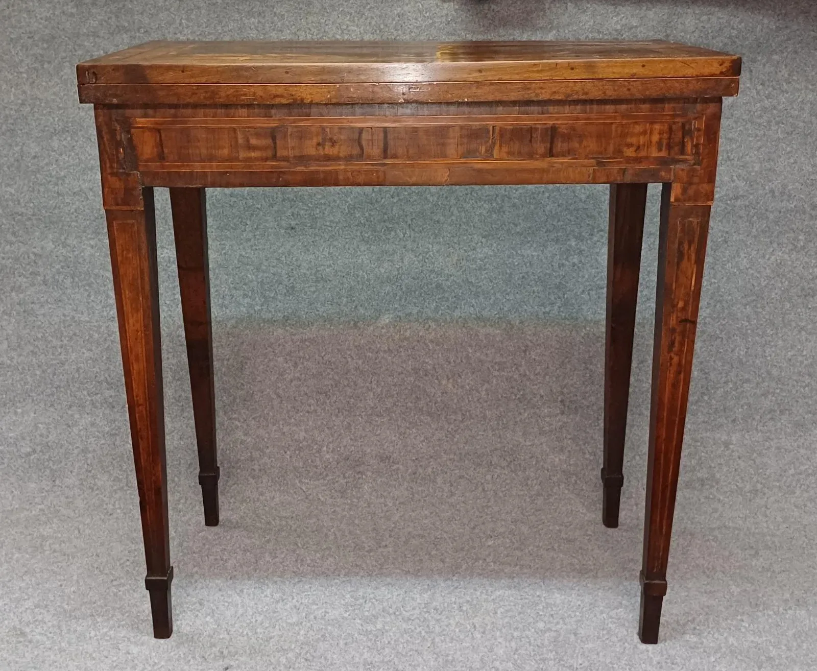 Inlaid Wood Folding Game Table, 18th Century | Chairish