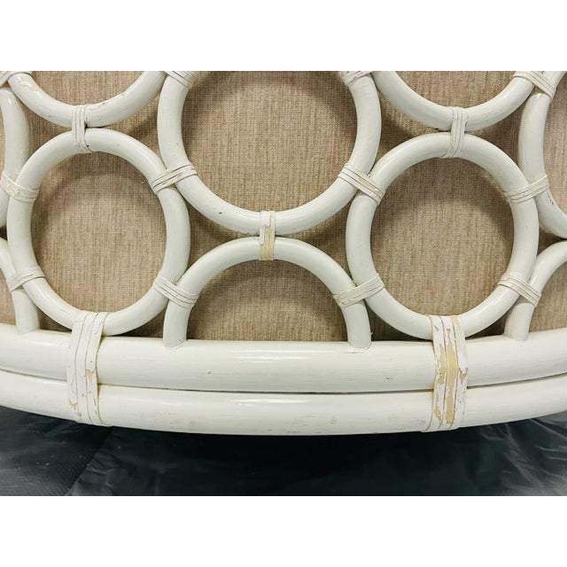 Pair of American Rattan Barrel Chairs by McGuire, Usa 1980s For Sale - Image 15 of 18