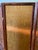 Three-panel room divider with Saftiplas Maya panels with a brand new, custom, handmade solid oak frame and brass hinges....