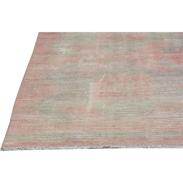 Turkish 1960s Vintage Anatolian Oushak Handmade Hand Knotted Runner Rug With Natural Colors,2'10''x10' For Sale - Image 3 of 7