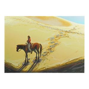 Larry Fodor "Desert Pony" Lithograph on Paper Horse Hand Signed