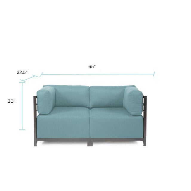 Axis 2pc Sectional Sterling Breeze Titanium Frame For Sale In Chicago - Image 6 of 7