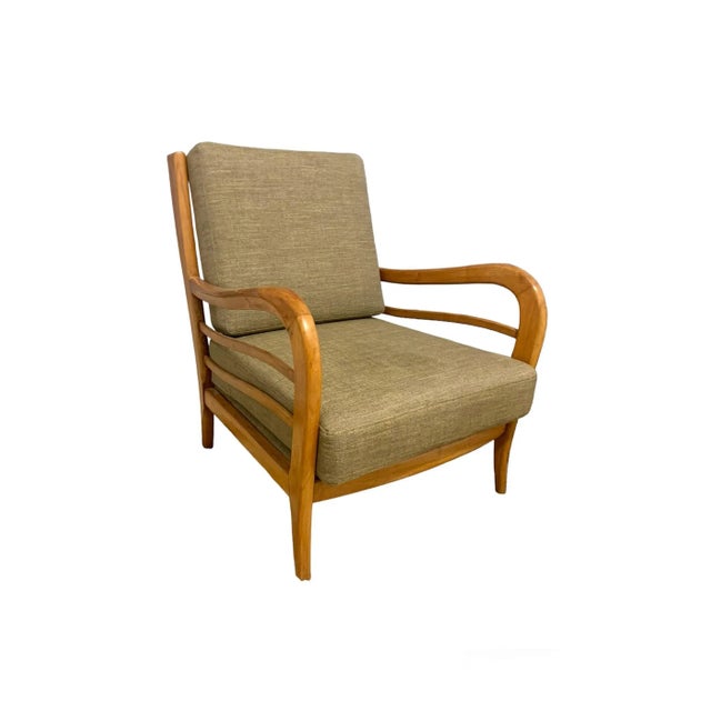 Paolo Buffa Set of Vintage Lounge Chairs from Paolo Buffa, 1950s For Sale - Image 4 of 5