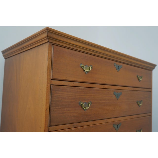 1970s Kittinger Colonial Williamsburg Wa-1062 Mahogany Highboy For Sale In Philadelphia - Image 6 of 16