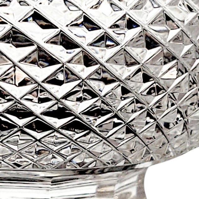 Glass Late 20th Century Waterford Prestige Heavy Cut Crystal Pedestal Bowl 5.25" For Sale - Image 7 of 9