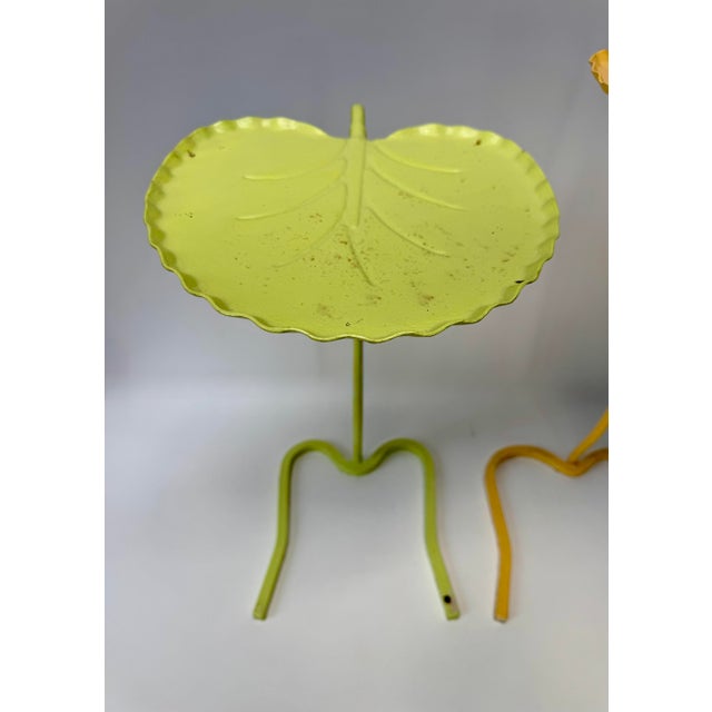Pair of Vintage Lily Pad Nesting Tables, Attributed to John Salterini For Sale - Image 6 of 14