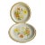 1970's Hearthside Stoneware "Garden Festival" Pattern Salad Plates- Set of 2 For Sale