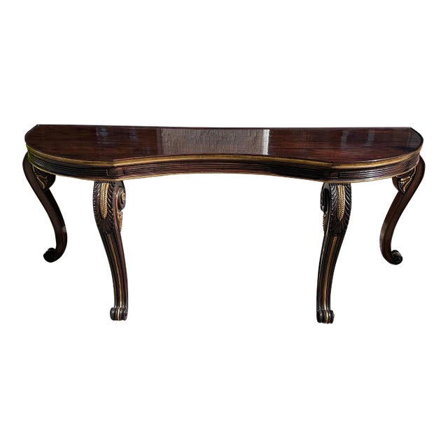 Dessin Fournir Chatsworth Mahogany & Giltwood Console Table For Sale