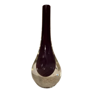1960s Murano Flavio Poli Vase Submerged Art Glass