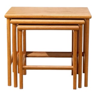 Vintage Teak Nesting Tables For Sale