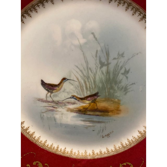 Late 19th Century Late 19th Century Antique Limoges Cabinet Plates- Set of 4 For Sale - Image 5 of 10