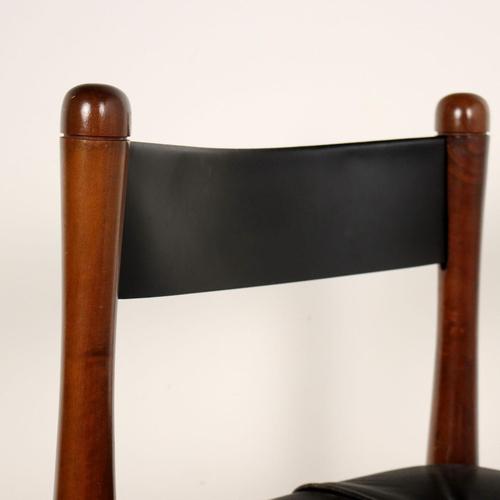 Vintage Chairs by Silvio Coppola for Bernini, Italy, 1960s-1970s, Set of 6 For Sale - Image 3 of 9