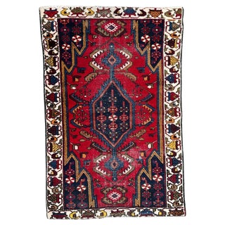 Vintage Mazlaghan Rug, 1950s For Sale