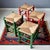 1970s Green and Red Rush Stools, 1970s, Set of 4 For Sale - Image 5 of 8