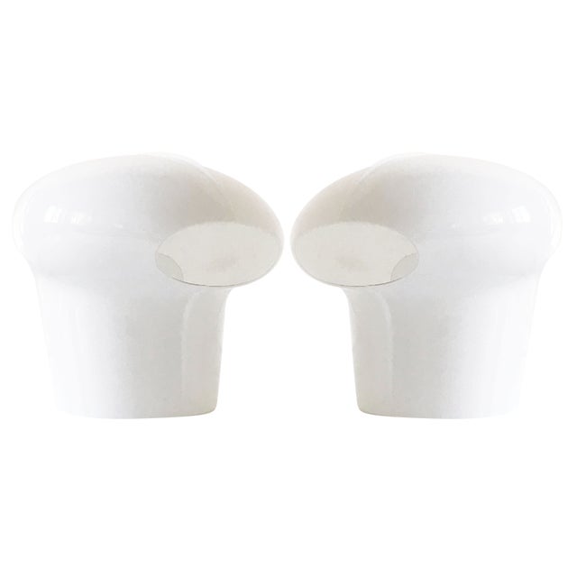 Mid-Century Modern Murano Glass Table Lamps, Italy, 1970s, Set of 2 For Sale