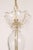 Vintage Murano Style Crystal J Arms Chandelier With Gold & Rose Inflections For Sale - Image 12 of 14