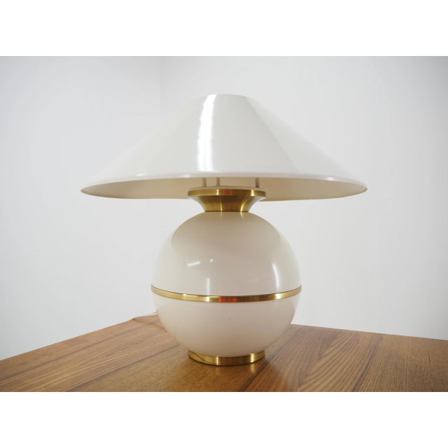 White Mid-Century Table Lamps from Napako, Czechoslovakia, 1960s, Set of 2 For Sale - Image 8 of 11