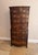 Quality antique Victorian mahogany bowfront chest on chest, having a fine quality antique Victorian chest on chest the...