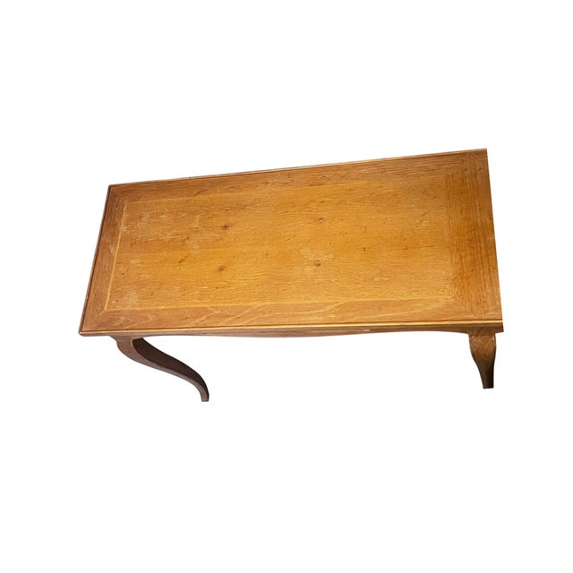 Henredon Louis XV Style Oak Console Table French For Sale - Image 13 of 14