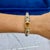 Silver John Hardy Jaisalmer 18k Yellow Gold 925 Silver Citrine Peridot Link Bracelet For Sale - Image 8 of 8