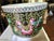 Antique Late Qing / Republic Period Chinese Famille Noire Porcelain Jardinière. Hand Painted. Medium Size. For Sale - Image 4 of 12