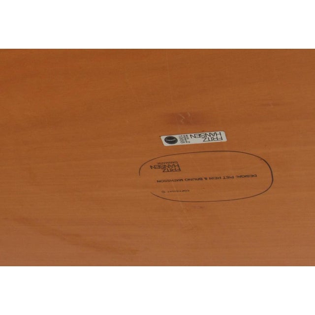 Wood Dining Table in Rosewood attributed to Arne Jacobsen for Fritz Hansen, 1980s For Sale - Image 7 of 8