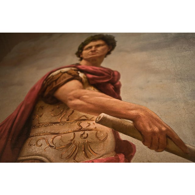 Maxmilian Ciccone, Caesar, Oil on Canvas, Framed For Sale - Image 3 of 7