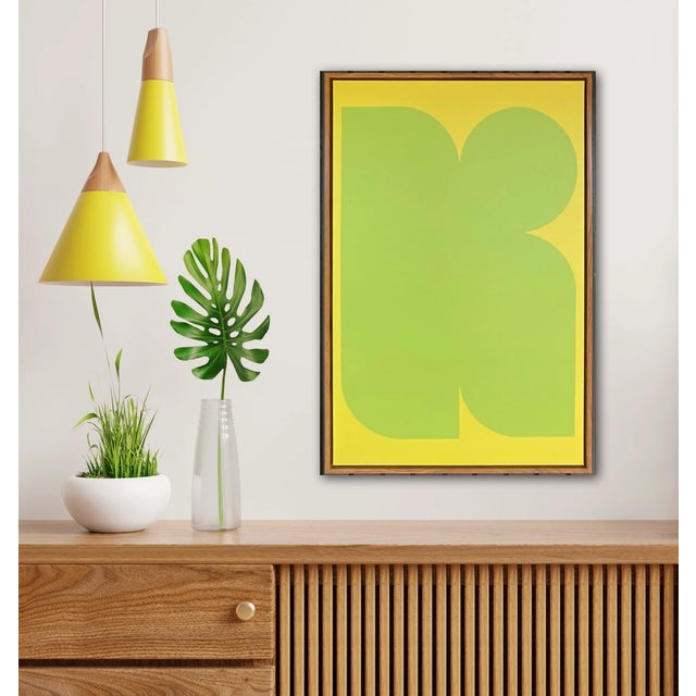 Giclee on canvas print framed Chrome Heart In Green Giclee on Print on Board Framed by Elizabeth Marz Modern Los Angeles...