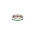 Contemporary Natural Emerald Ruby Diamond Multi-Stone Spinner Band Ring in 925 Silver, Size 7.5 For Sale - Image 3 of 13