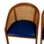 1970s 1970s Set of 4 Bent Oak & Cane Tub Chairs on Casters W/ Royal Blue Cushions in the Manner of Ward Bennett For Sale - Image 5 of 18