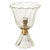 Large Bullicante Murano Glass and Brass Flower Table Lamp from Barovier, Italy, 1950s For Sale - Image 14 of 14