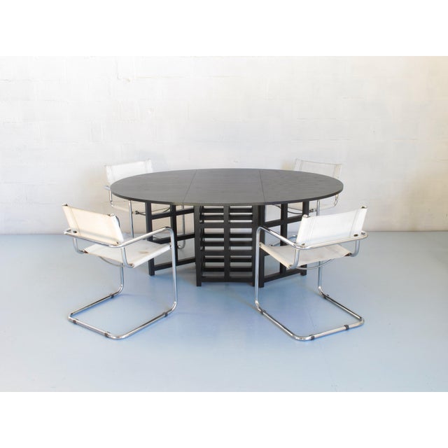 Black-Stained Ash Table by Charles R. Mackintosh for Cassina, 1970s For Sale - Image 10 of 14